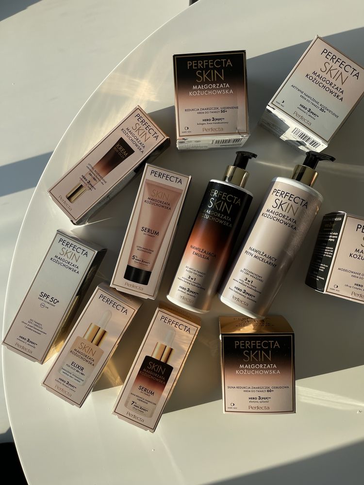 Małgorzata Kożuchowska Perfecta krem do twarzy filtr serum elixir