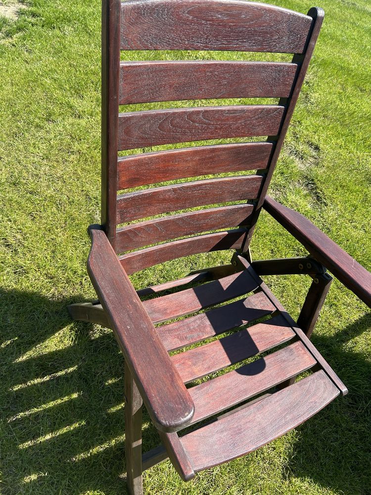 Krzesła ogrodowe z drewna tekowego 4szt