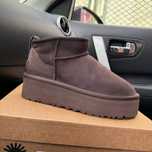 Ugg ultra mini platform brown угги угг уггі коричневі платформ