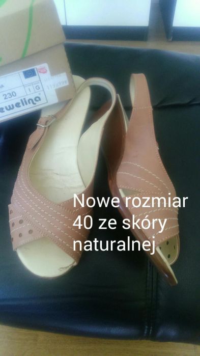 Świetne buty na lato ze skóry naturalnej