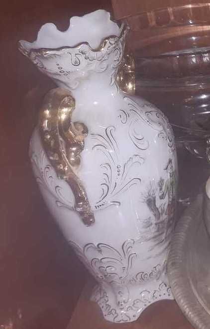 Piękny Porcelanowy Komplet w Stylu Miśnieńskim - "ROKOKO"