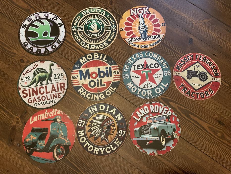 Blacha ozdobna tablica metalowa Retro Piwo Rum Tequila Tyskie Bacardi