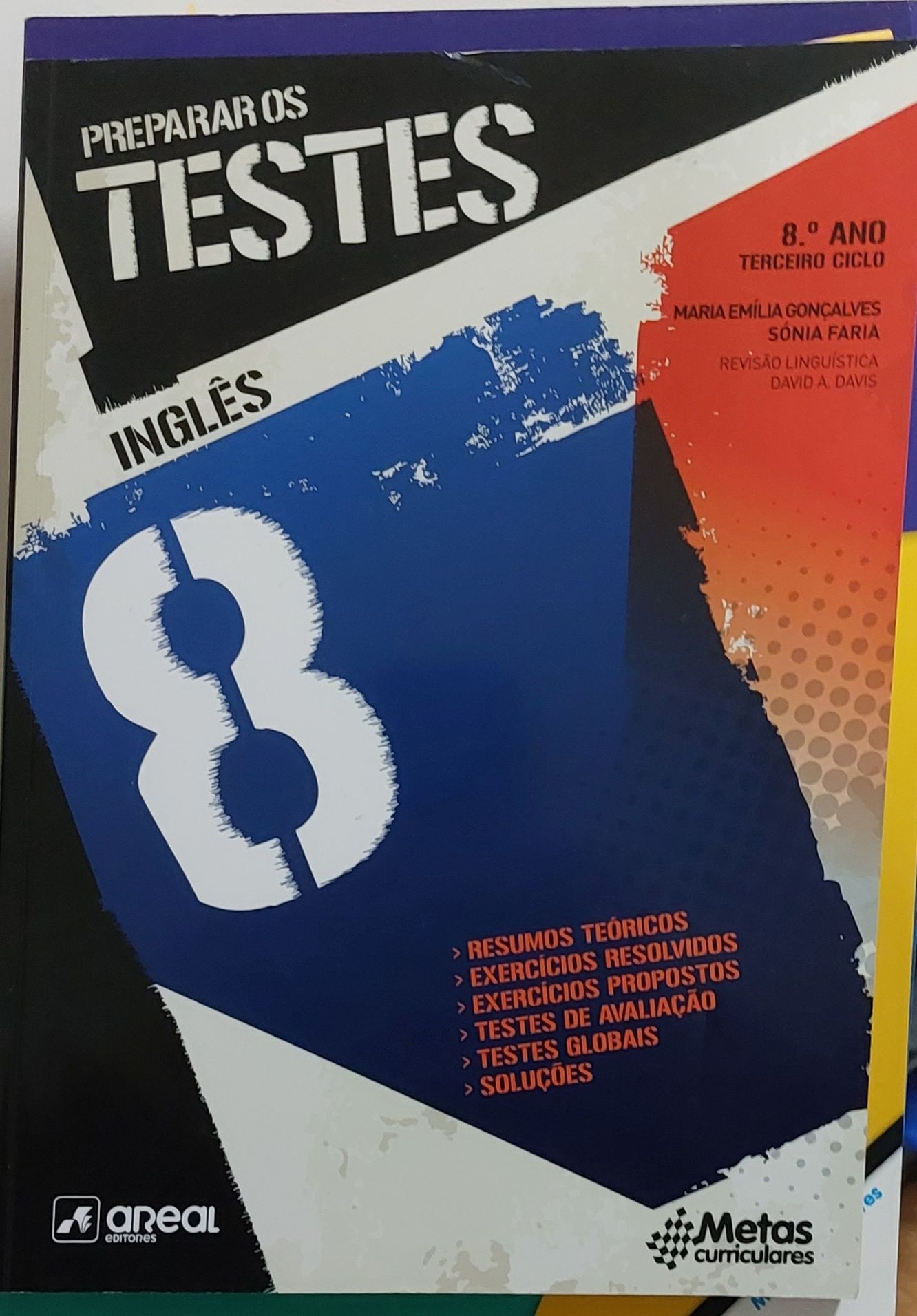 Livros escolares de apoio ao estudo e preparação dos testes  - 8 ° ano