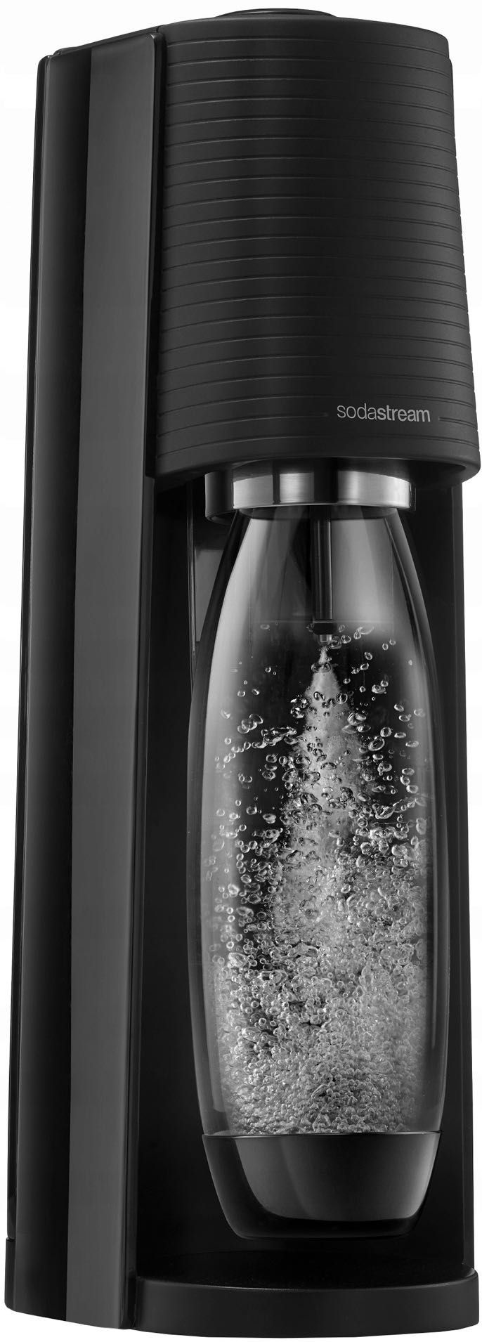 SODASTREAM SATURATOR do gazowania wody + 3 butelki CZARNY