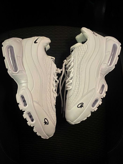 (БЕЗ ПЕРЕДОПЛАТИ)Nike Air Max 95 corteiz найк аер аір макс кортез білі
