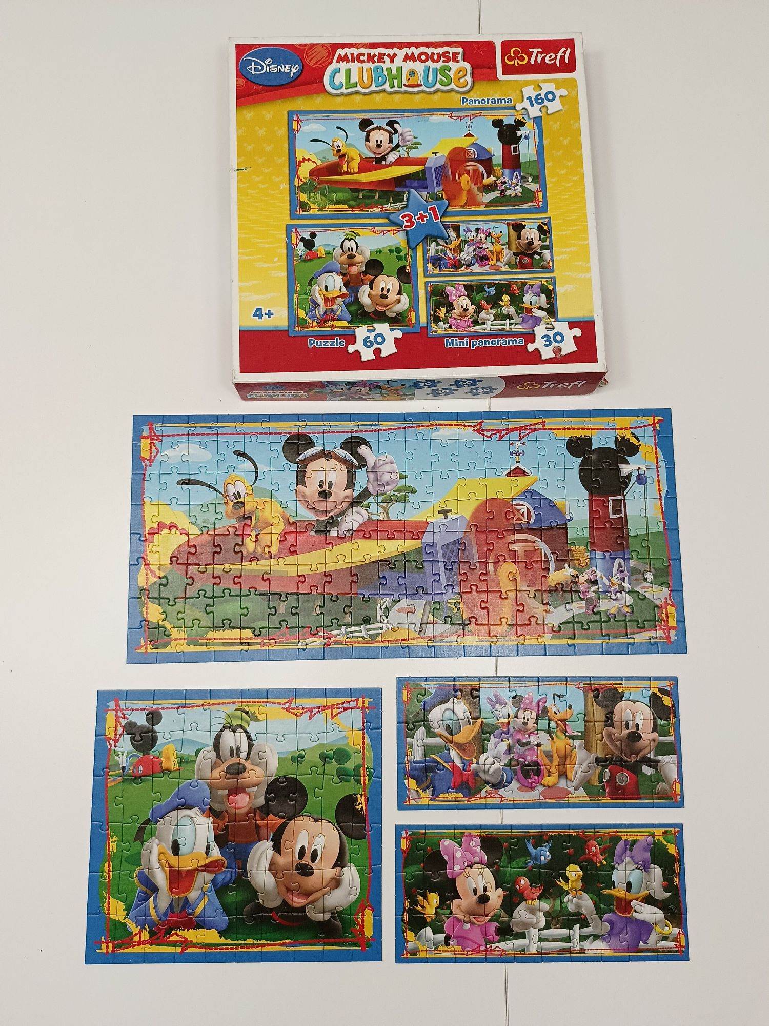 Puzzle Disney Myszka Mickey 30/60/160