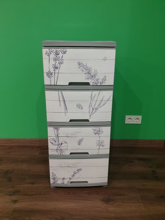 Комод пластиковий Алеана Лаванда