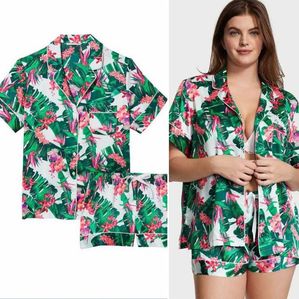р.S женская сатиновая пижама Victoria’s Secret