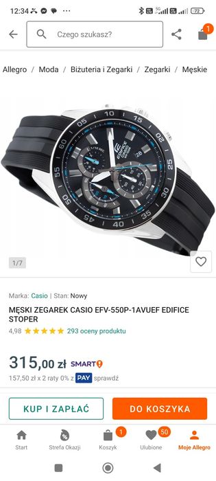 Casio Edifice EFV-550P-1AVUEF