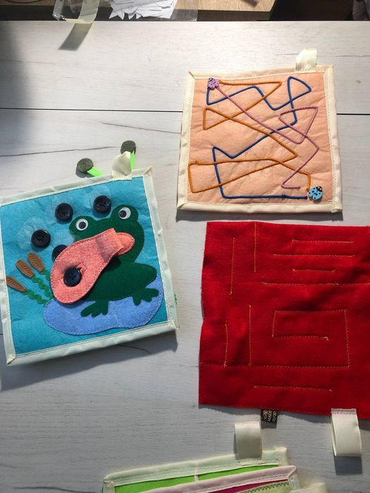 Фетровій великий сенсорній - тактильній набір.