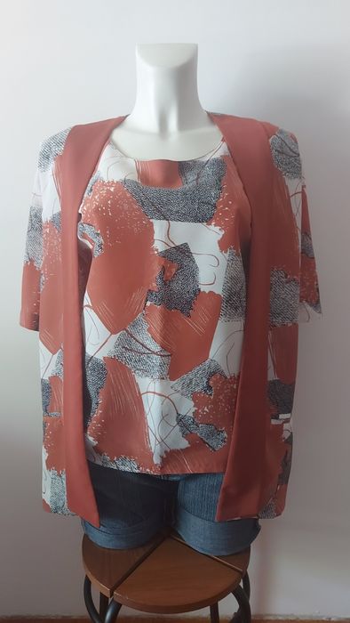 Conjunto top e cardigan • Univest • NOVO