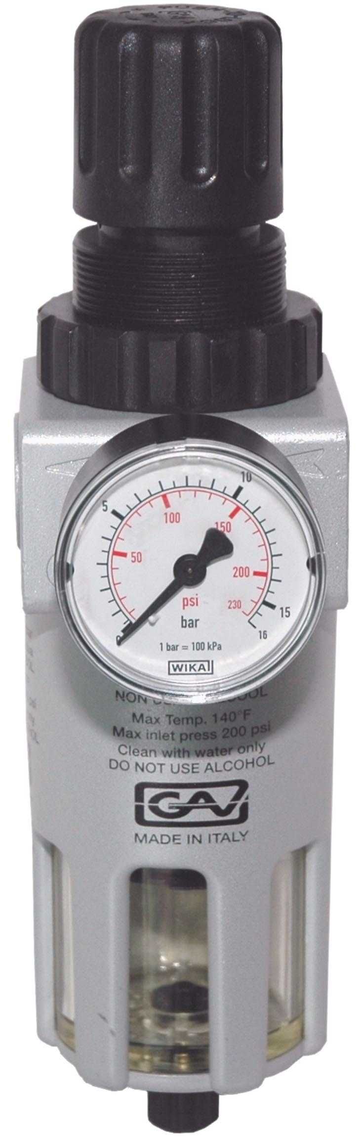 Reduktor filtr do instalacji sprężonego powietrza 1/2" FR-200 GAV