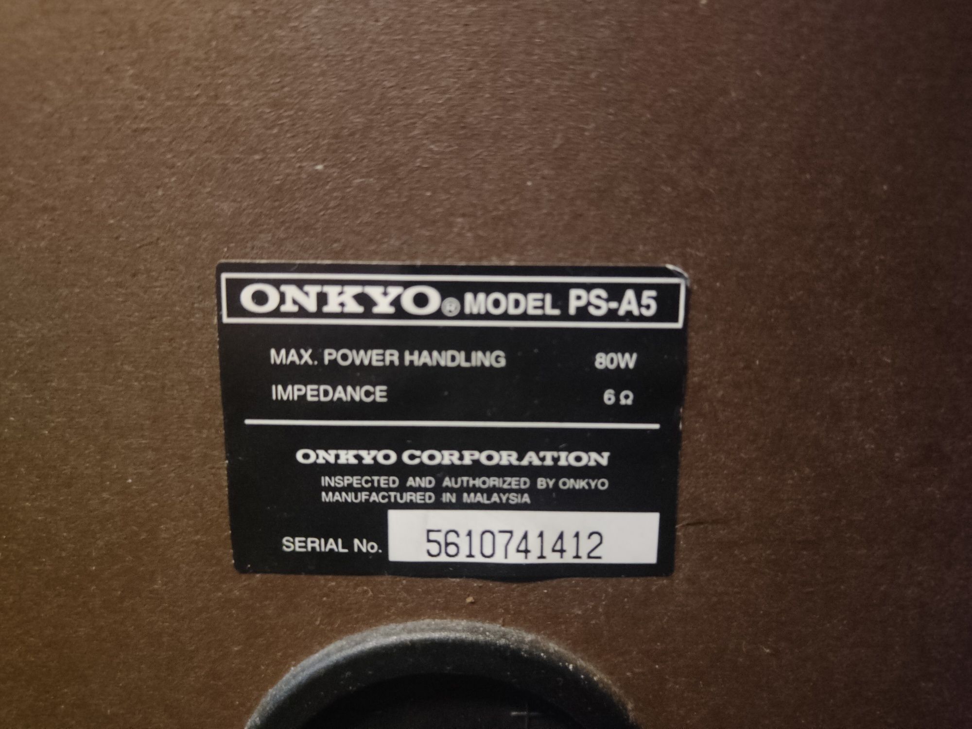 Onkyo ps-a5 r-a5 głośniki kolumny wzmacniacz monitory radio 80w watt