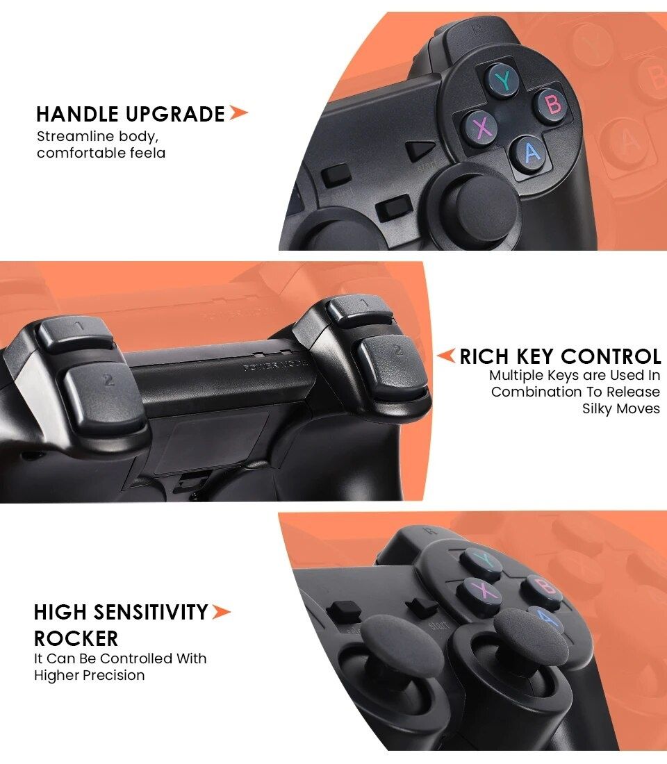 [Novo] Gaming Stick Retro / Consola Retro com 2 Comandos WiFi - 64gb,