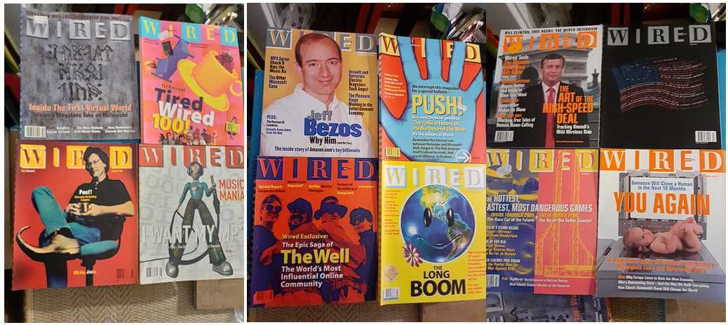 Revistas Wired, de  1996 a 2001 - Excelente estado - 4€ por exemplar