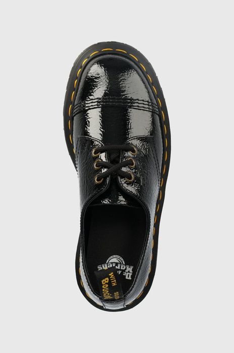 Шкіряні туфлі дербі на платформі Dr.Martens 1461 Quad