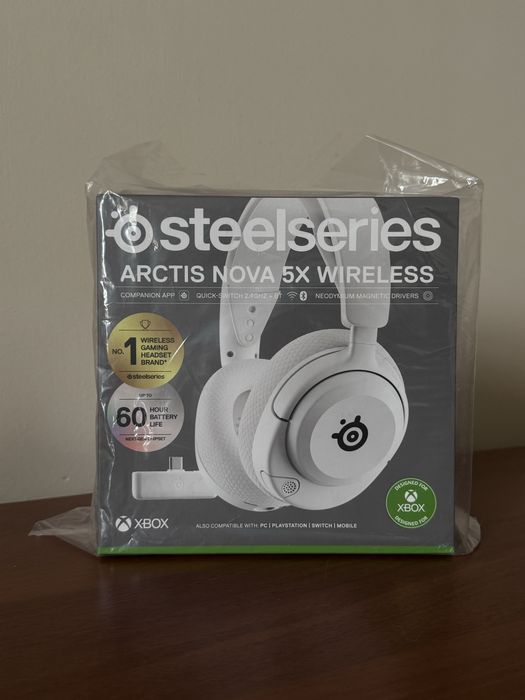 Навушники з мікрофоном SteelSeries Arctis Nova 5X White