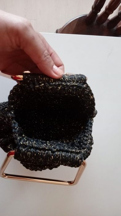 Bolsa FLOR em croche feito a mão