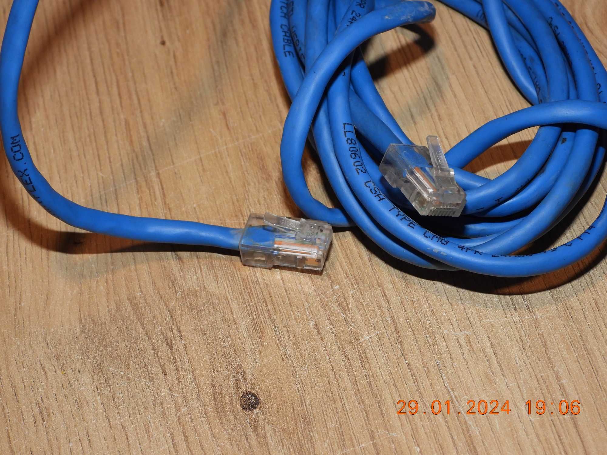 Kabel sieciowy  LAN ETHERNET RJ45 - 3m