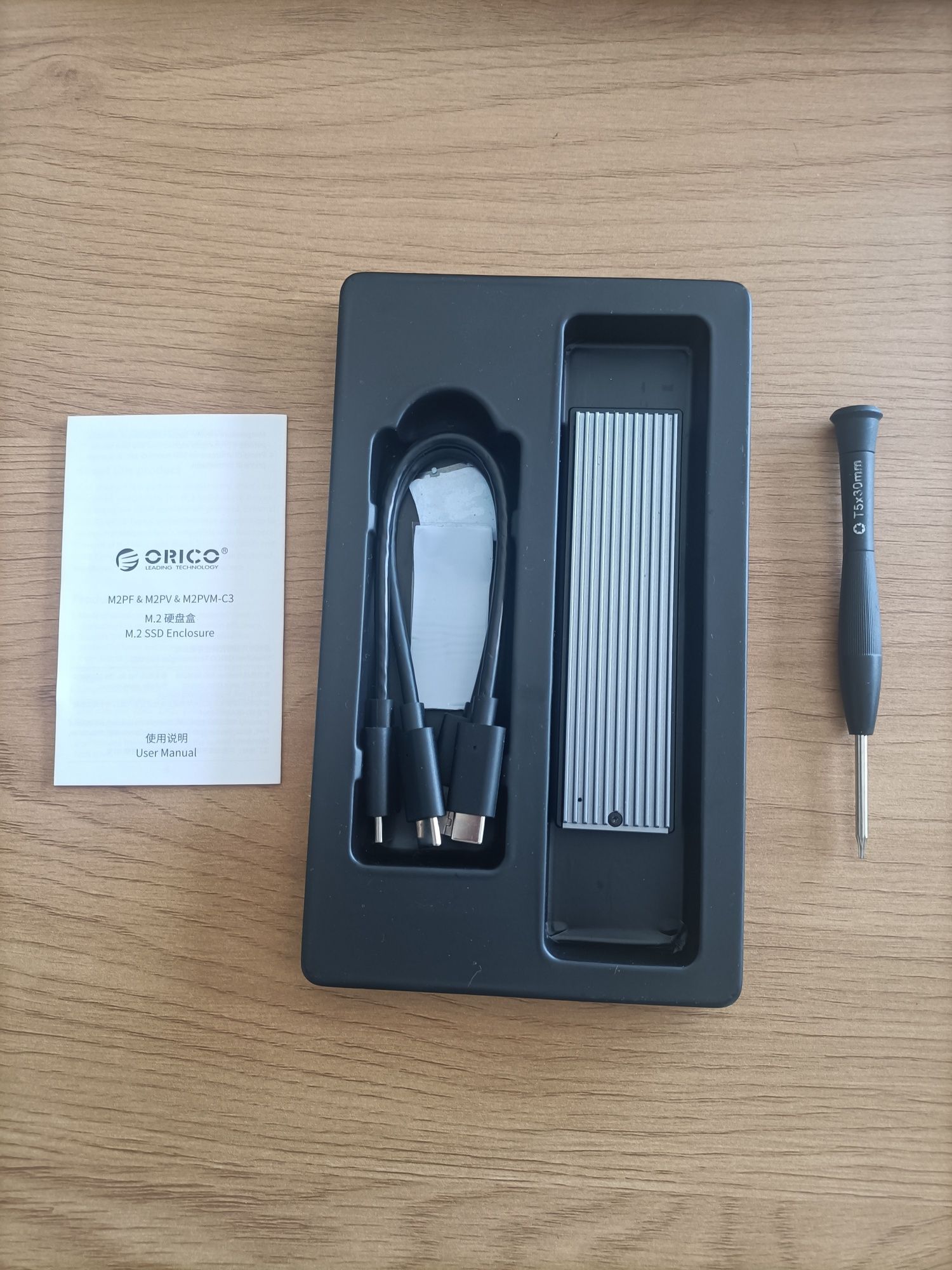 Caixa SSD M.2 type C - 10 gbps
