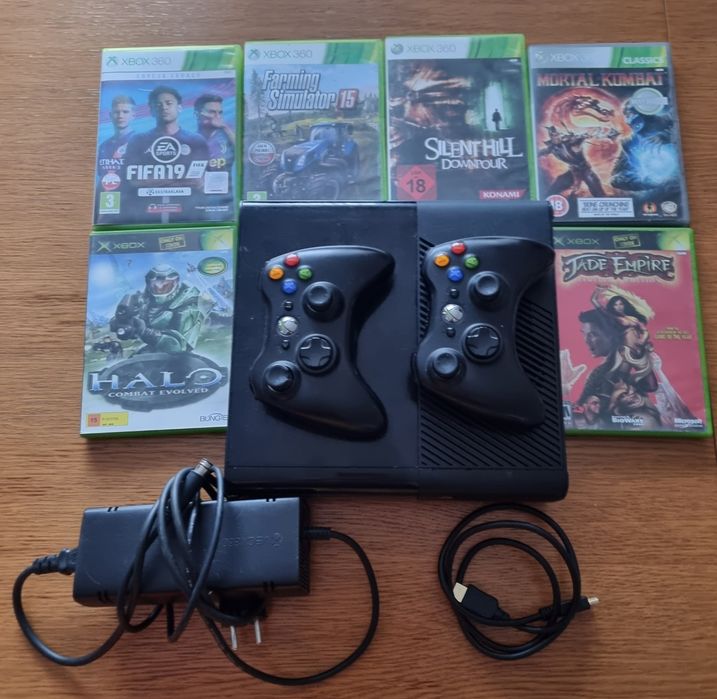 Xbox 360 E 500GB gry kontrolery