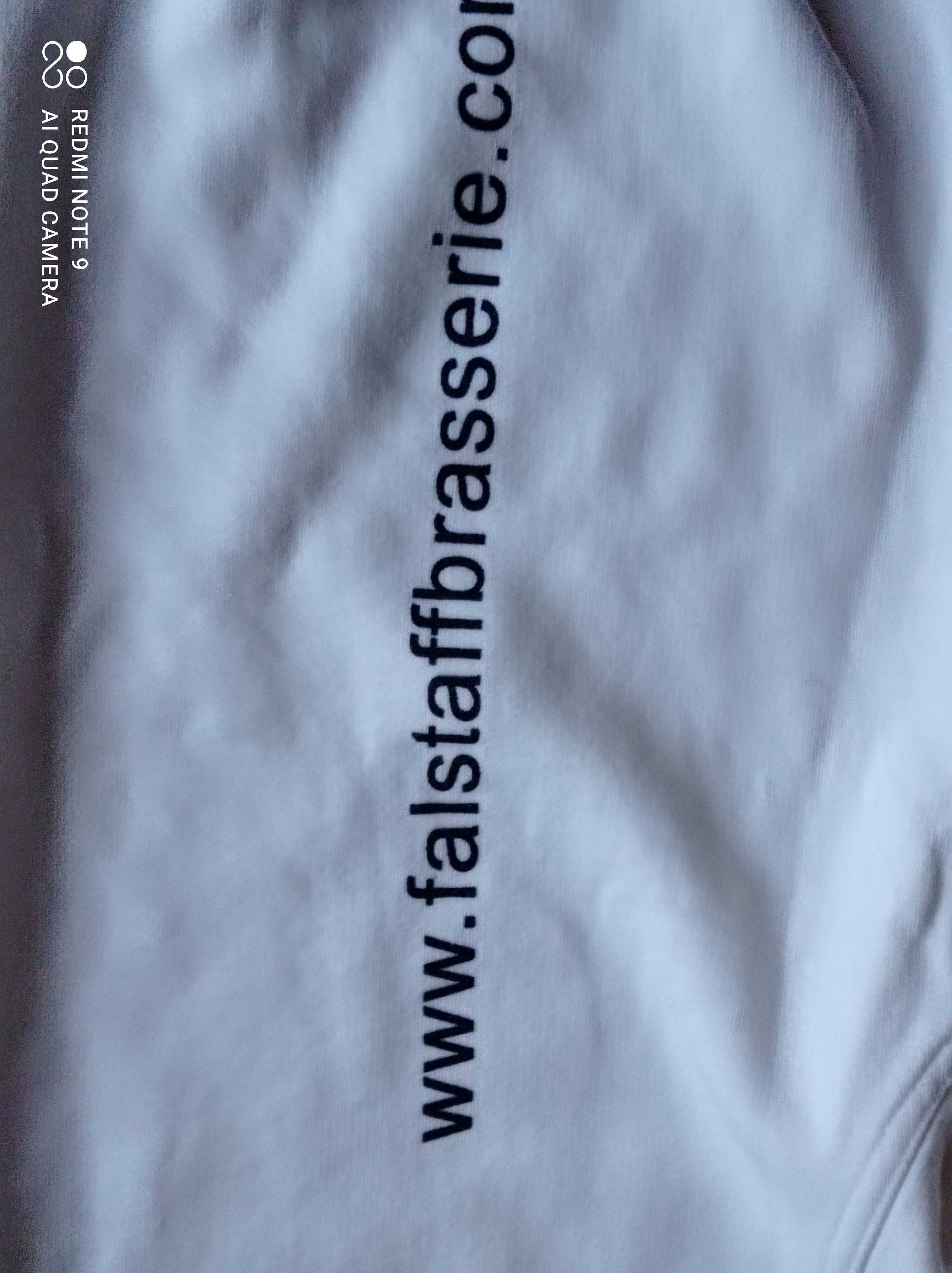 US Basic Biała Bluza Nowa Męska L Rewelacja Logo Bawełna Dresowa