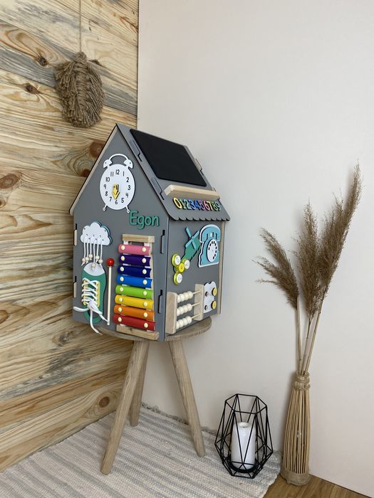 Бізібудинок 30х50 см, для хлопчика, подарунок похреснику