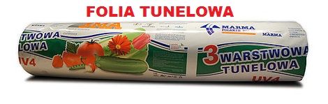 Folia tunelowa ogrodnicza UV4 8x33m. szklarnia