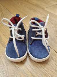 Buty baby Gap roz. 12-18 m., trampki, wiązane granatowe,długość wkładk