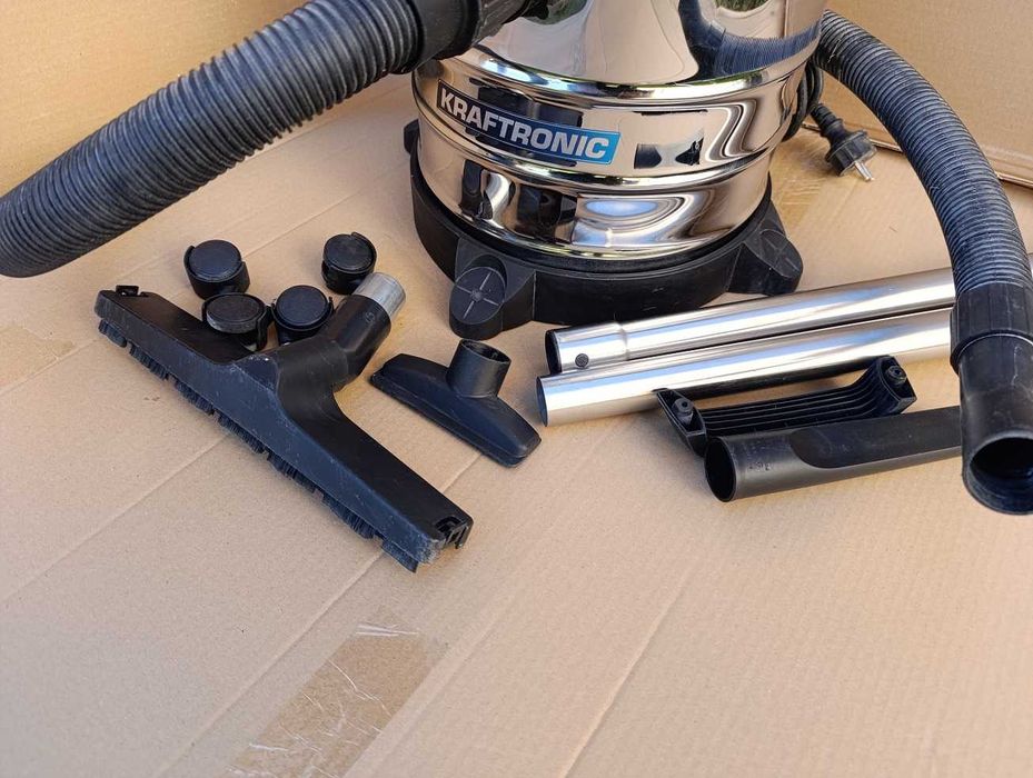 Odkurzacz warsztatowy przemysłowy Kraftronic KT-NT 20 S gniazdo AUTO