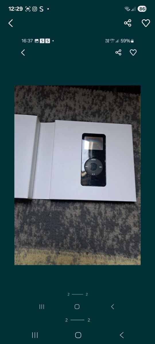IPod Nano z całym wyposażeniem