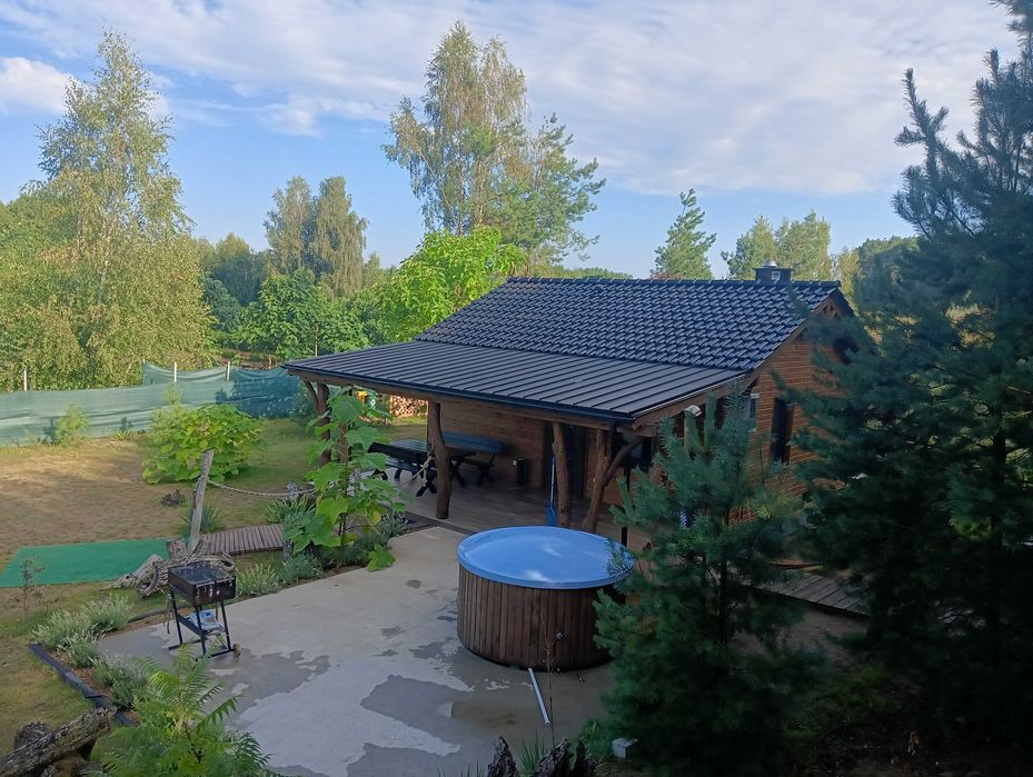 Domek parterowy z sauną jacuzzi na wyłączność.  Blisko Lasy , Jeziora,