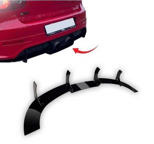 Dyfuzor Tylny VW Golf 5 V R32 Czarny Połysk Nakładka dyfuzora
