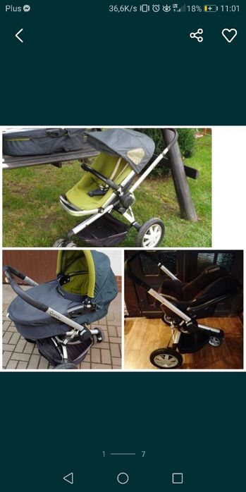 Wózek quinny buzz 3w1 zielony