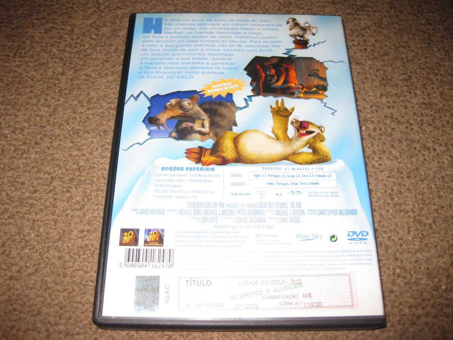 DVD "A Idade do Gelo"