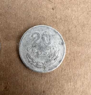 Moneta 20 gr groszy 1961 rok PRL polska stara