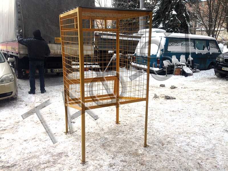 Контейнер для сбора ПЭТ, мусорный бак для пластика 1,45 м.куб.