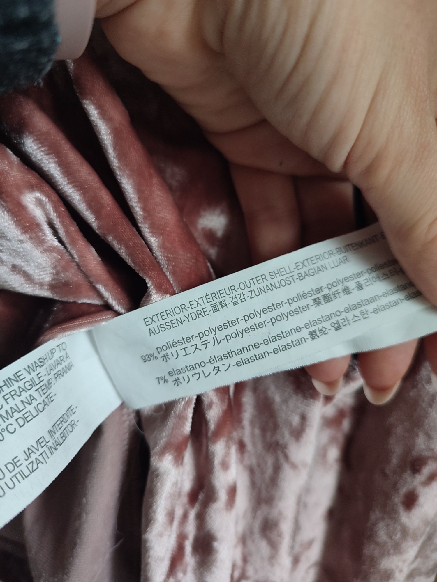 Welurowa bluza damska jasnoróżowa Stradivarius S 36