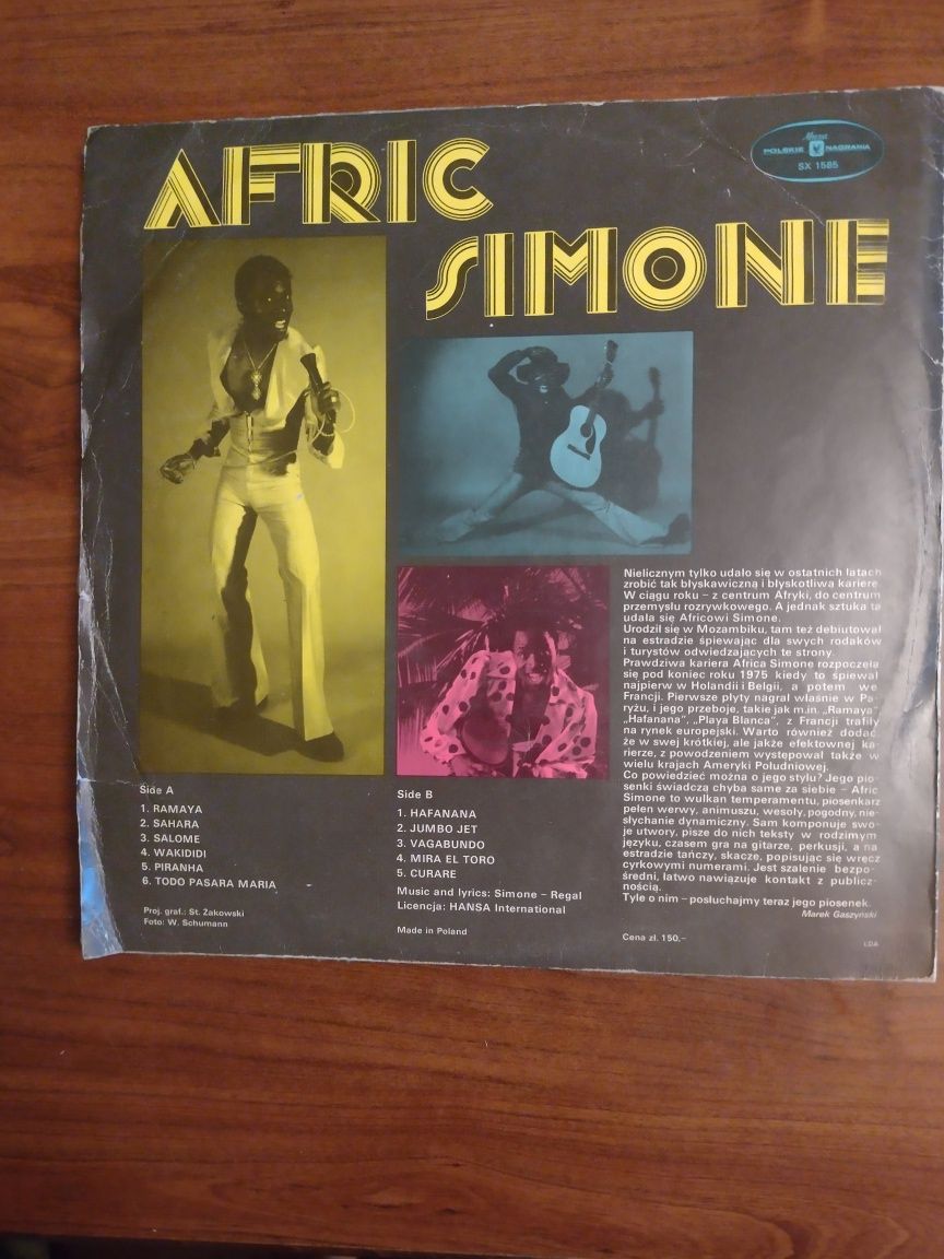 Afric Simone lata 80