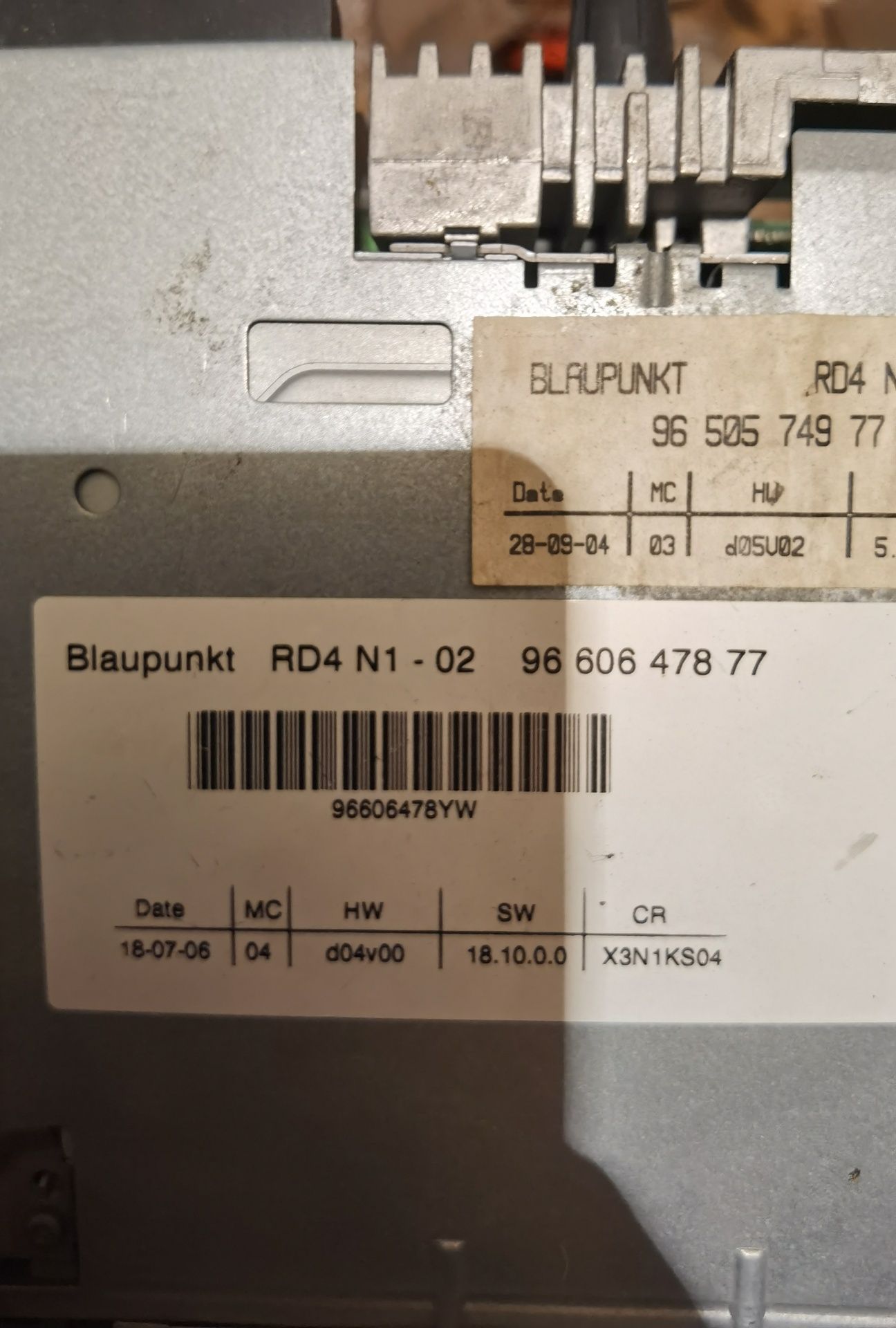 Radio samochodowe Blaupunkt RD4 N1-02