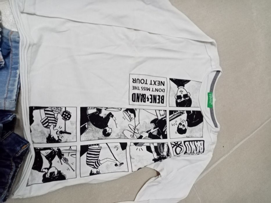 Sweats Benetton e calça Zara e benetton