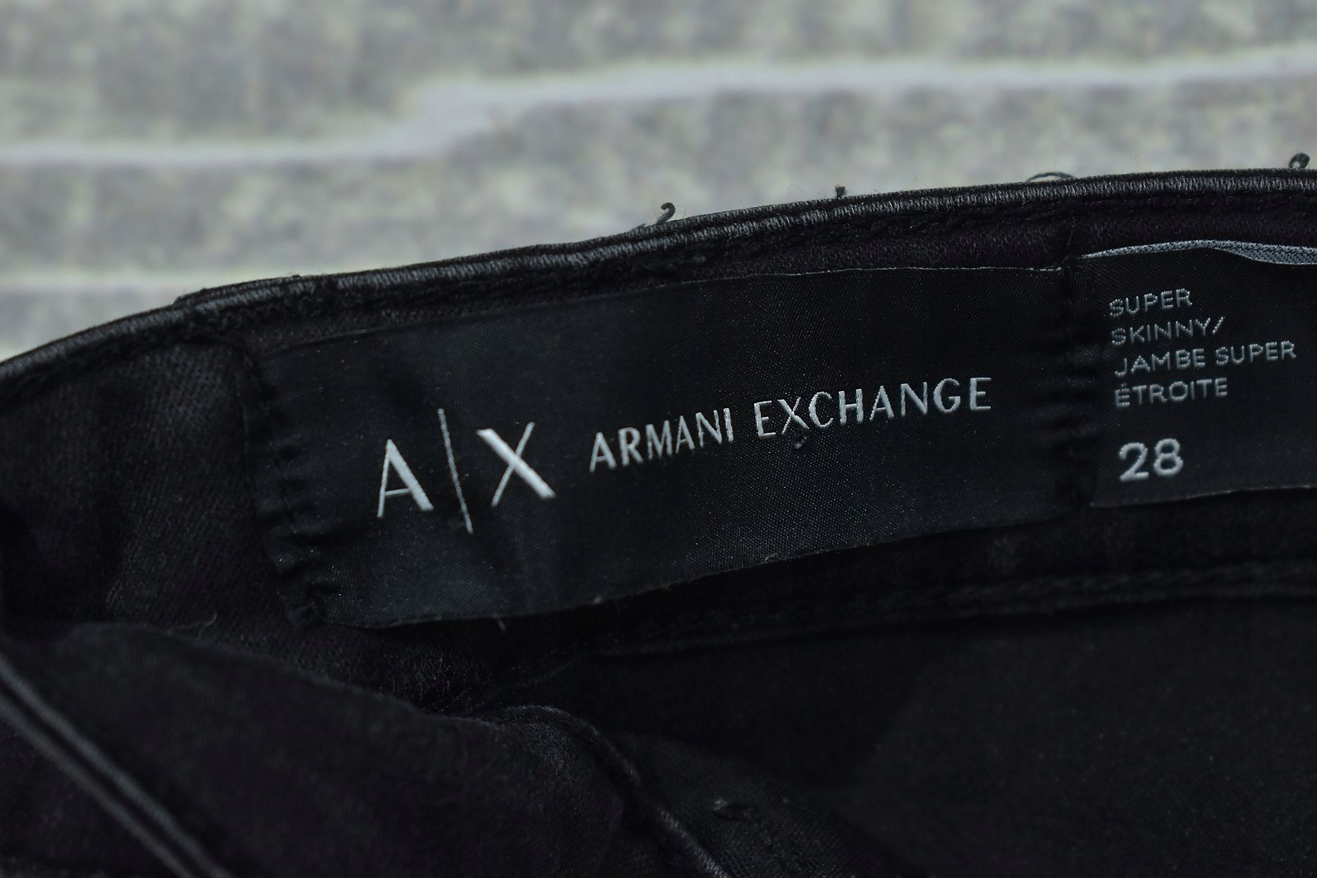 ARMANI EXCHANGE Super Skinny Jeansy Damskie / 28