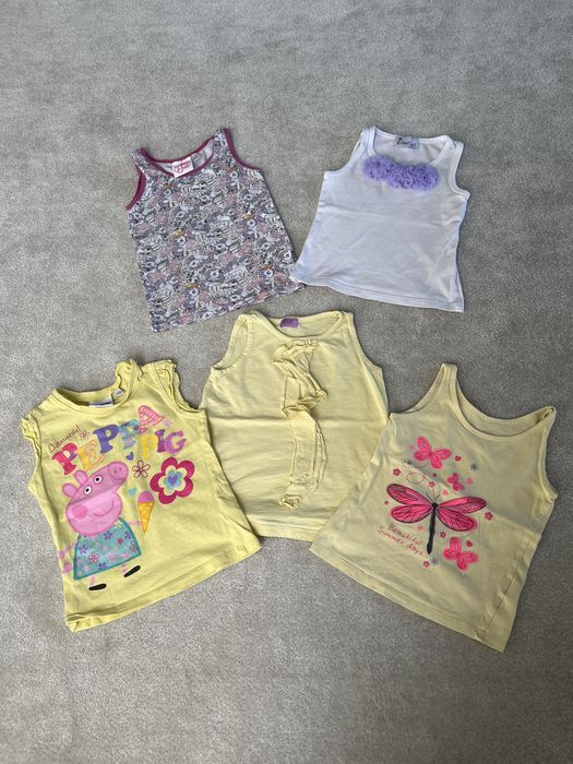 98 zestaw Podkoszulki peppa pony bluzka koszulka tshirt bluzeczka