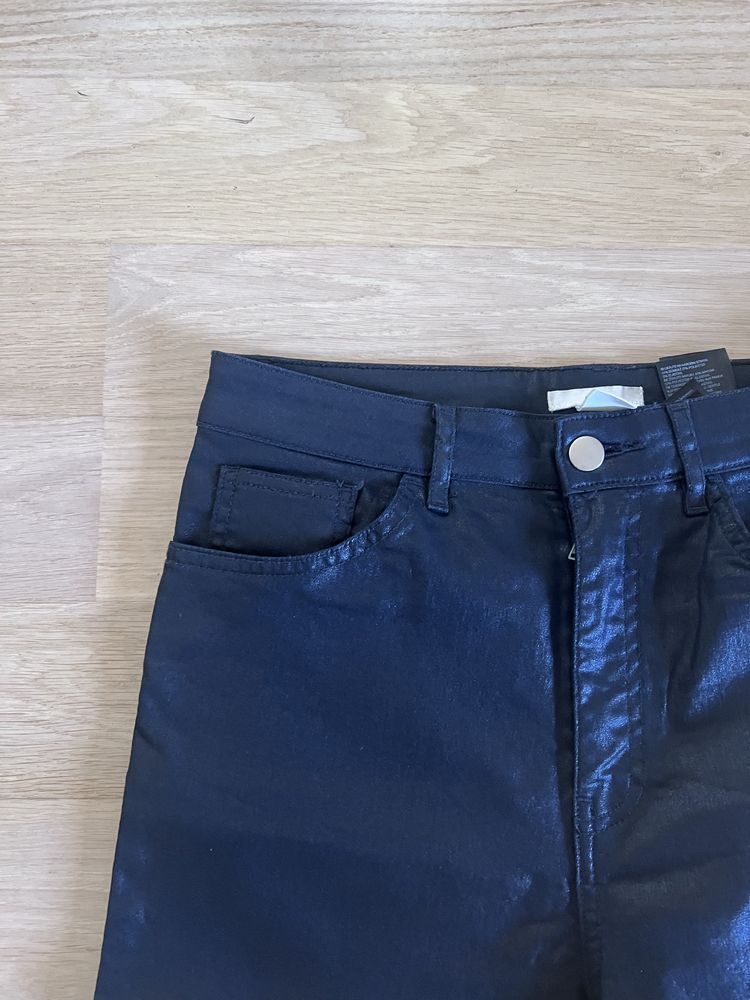 Woskowane spodnie H&M
