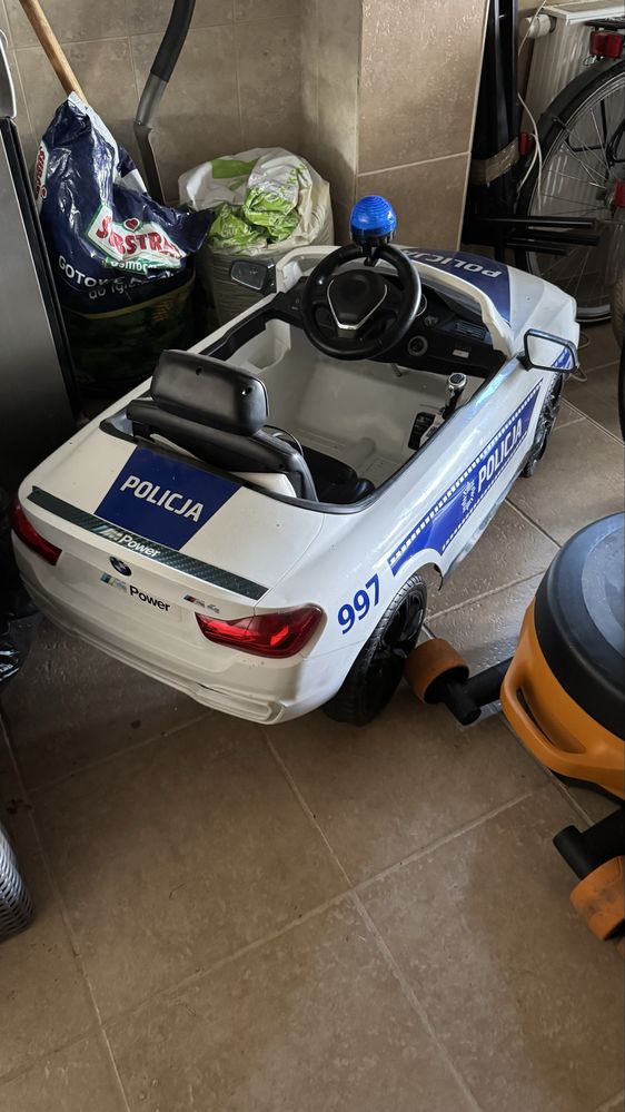 pojazd bmw policja na akumulator dla dzieci