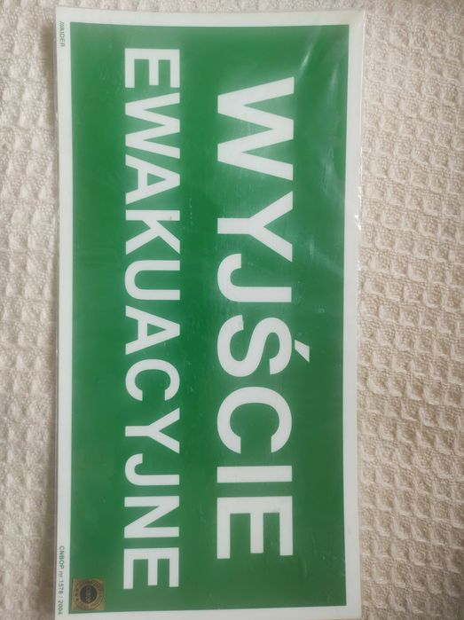 Tablica Informacyjna Wyjście Ewakuacyjne