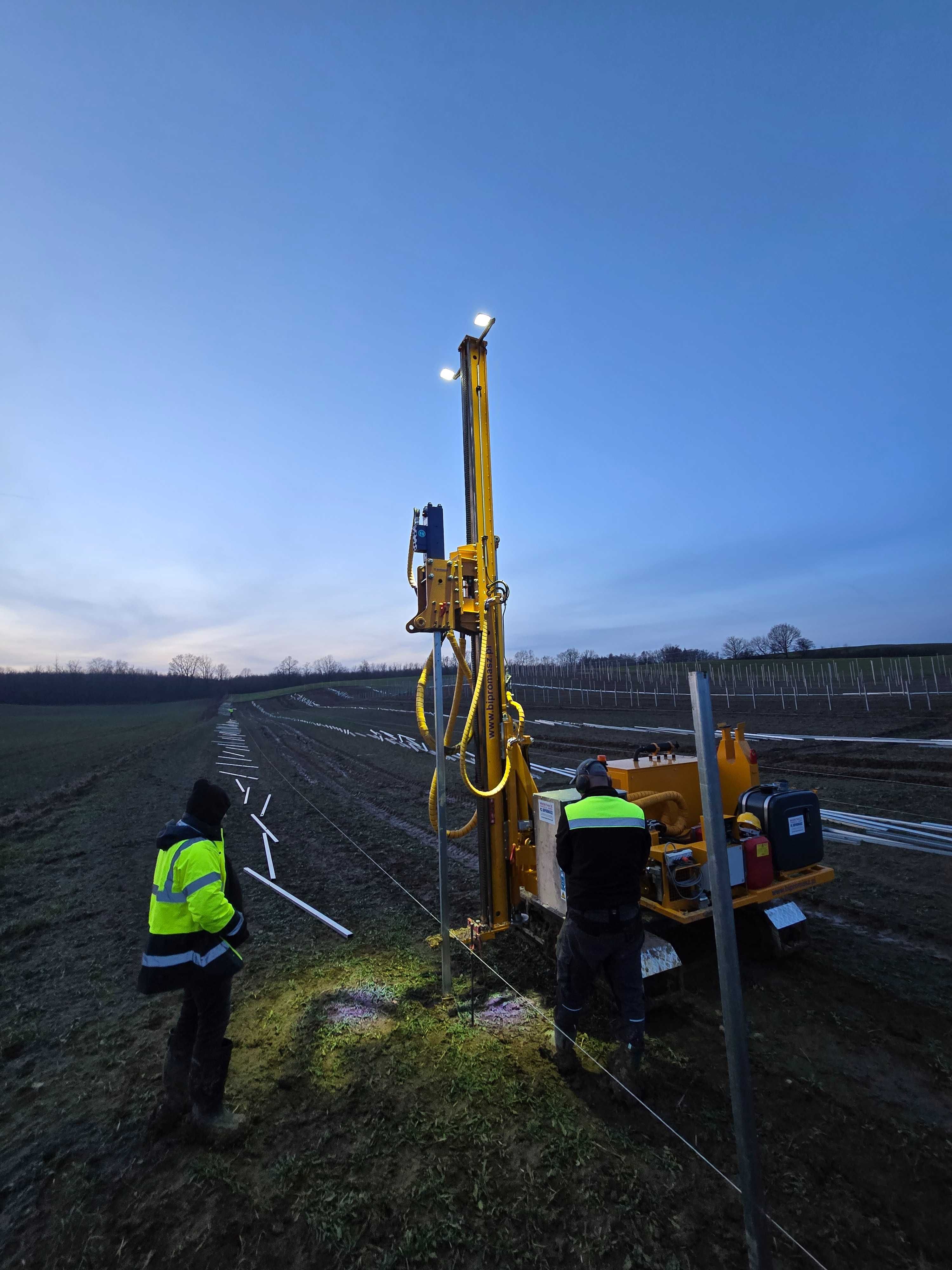 Kafarowanie usługi kafarem Palownica kafarowanie farm fotowoltaicznych