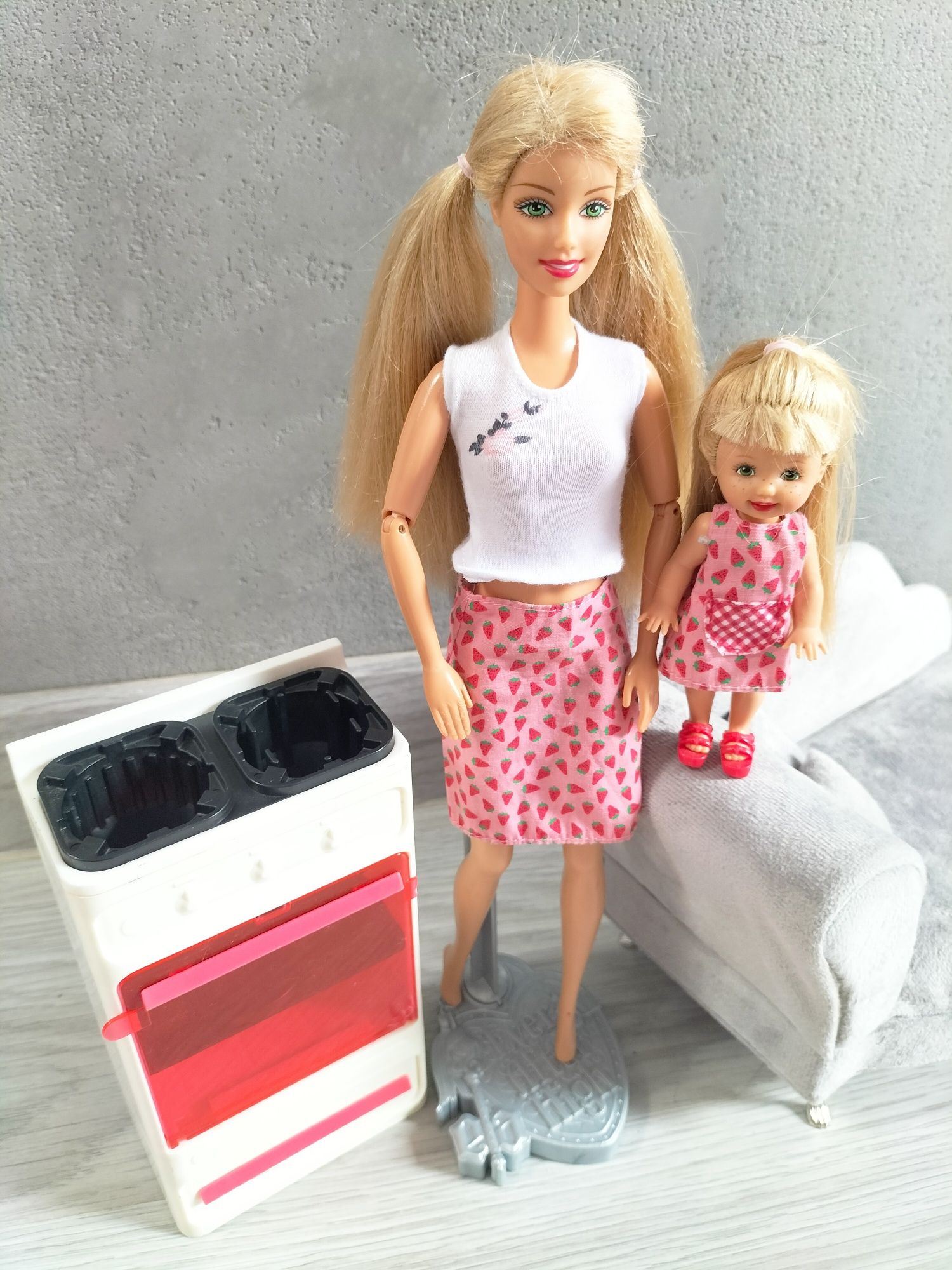 Zestaw Mattel 2002 Lalka Barbie  Fun Treats Barbie & Kelly vintage dol