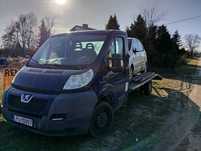Autolaweta Peugeot boxer, NAJMOCNIEJSZA WERSJA, 6 bieg. laweta, najazd