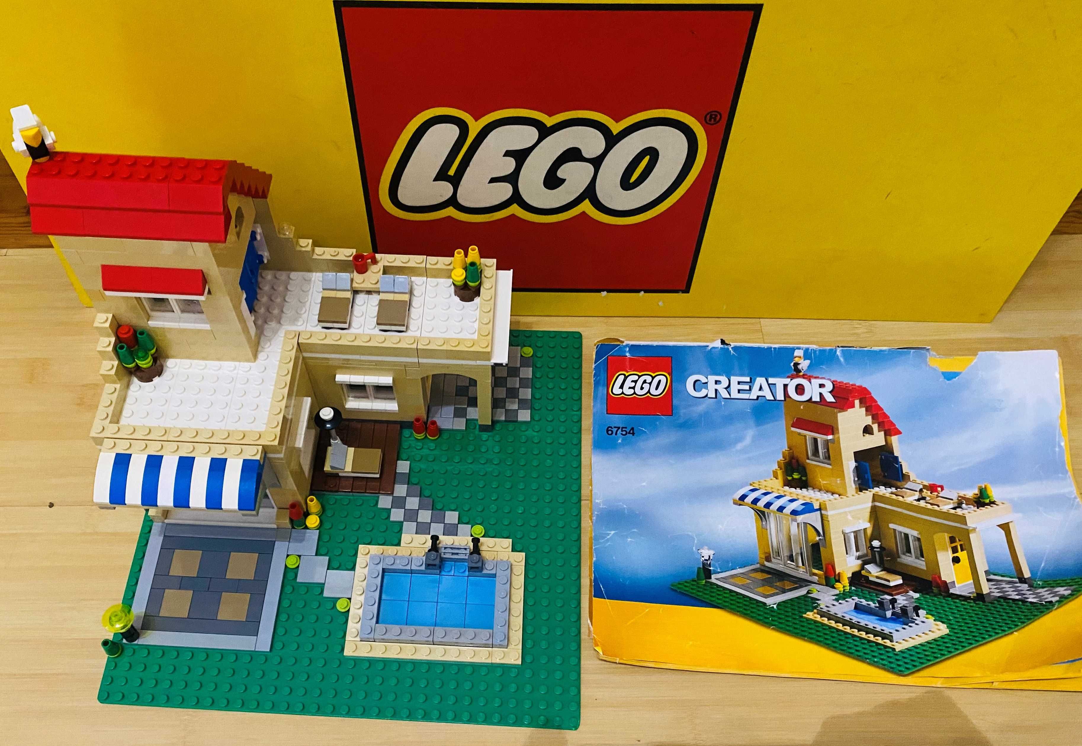 LEGO CREATOR 6754 Dom rodzinny z basenem i balkonem domek z klocków